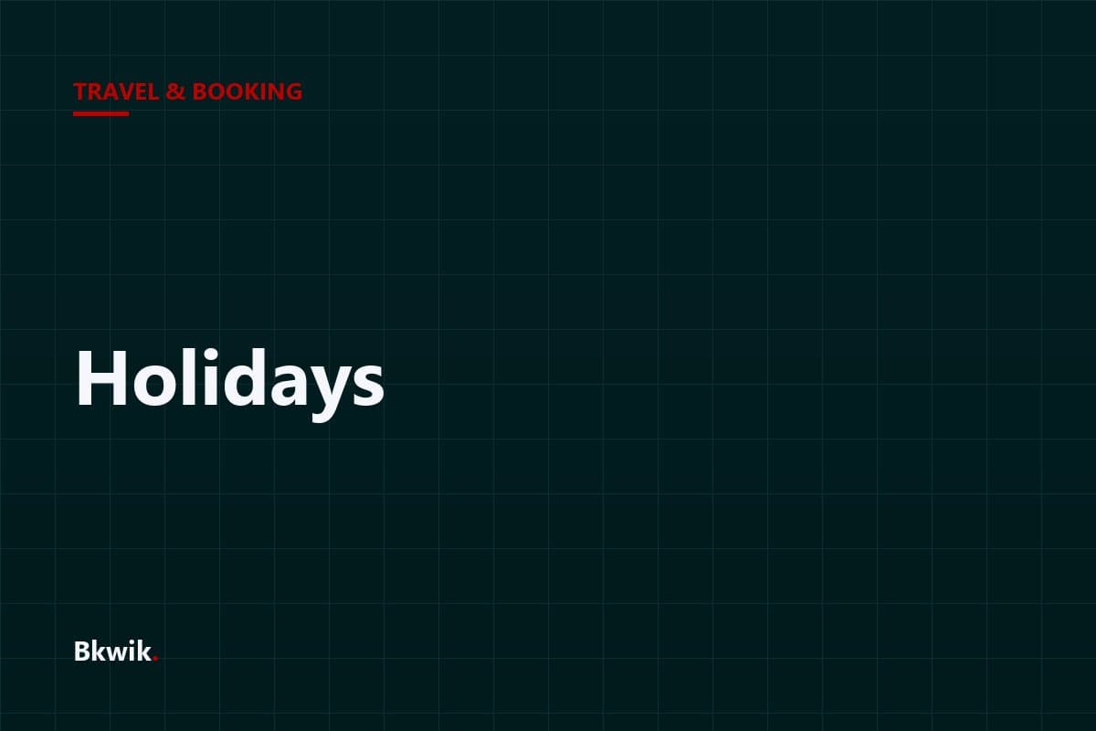 Holidays — 2